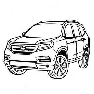 Honda Pilot Eventyr Fargeleggingsark 60977-50584