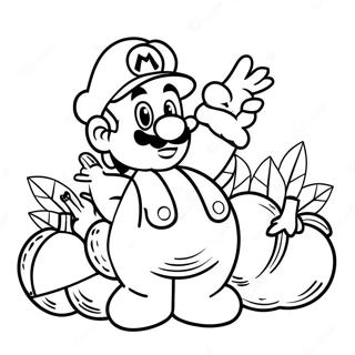 Glad Thanksgiving Mario Fargeleggingsark