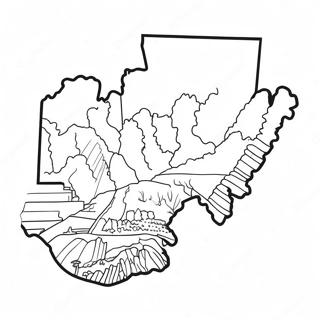 West Virginia Stat Outline Fargeleggingsark 61156-50714