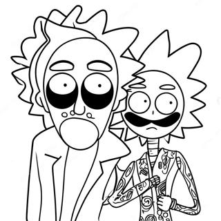 Rick And Morty Stoner Fargeleggingsark