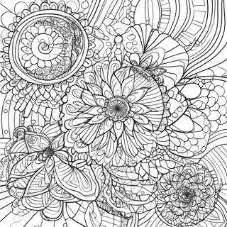 Intrikate Spirograph Monstre Fargeleggingsark 61667-51117