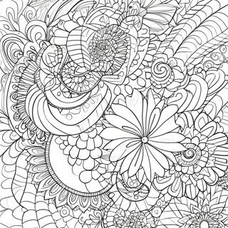 Intrikate Spirograph Monstre Fargeleggingsark 61667-51118