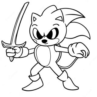 Excalibur Sonic Fargeleggingsark