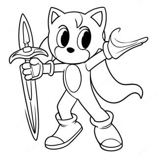 Excalibur Sonic I Aksjon Fargeleggingsark 61717-51158