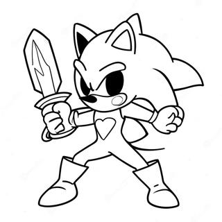 Excalibur Sonic I Aksjon Fargeleggingsark 61717-51159