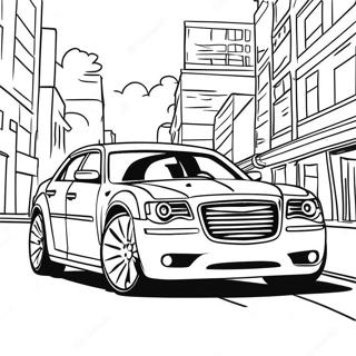 Elegant Chrysler 300 I Bevegelse Fargeleggingsark 62137-51486