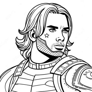 Bucky Barnes Fargeleggingsark