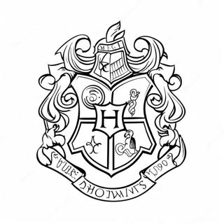 Magisk Hogwarts Vapenskjold Fargeleggingsark 62678-51914