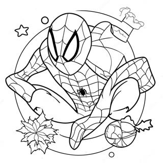 Spiderman Julefargeleggingsark 62707-51934