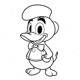 Donald Duck I Festlig Antrekk Fargeleggingsark 62929-52117