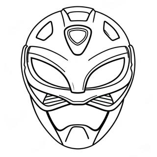 Power Ranger Maske Fargeleggingsark 63449-52499