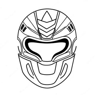 Fargerik Power Ranger Maske Fargeleggingsark 63450-52511