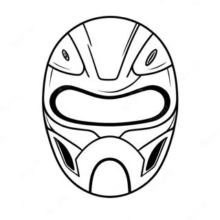 Fargerik Power Ranger Maske Fargeleggingsark 63450-52512