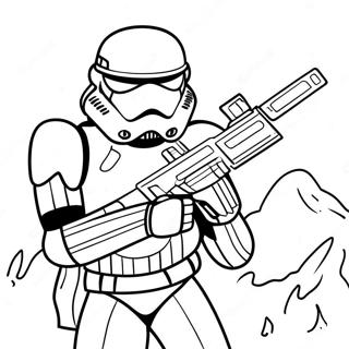 Fryktinngytende Sith Trooper I Kamp Fargeleggingsark 63750-52747