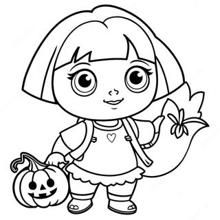 Dora Halloween Fargeleggingsark 63849-52815