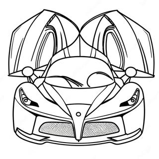 Laferrari Ferrari Fargeleggingsark