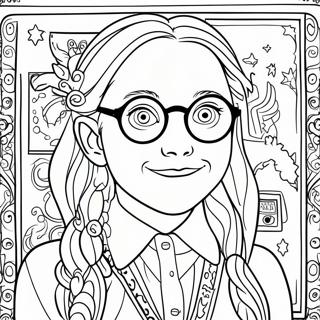 Luna Lovegood Quibbler Magasin Fargeleggingsark 64350-53213