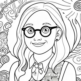 Luna Lovegood Quibbler Magasin Fargeleggingsark 64350-53214