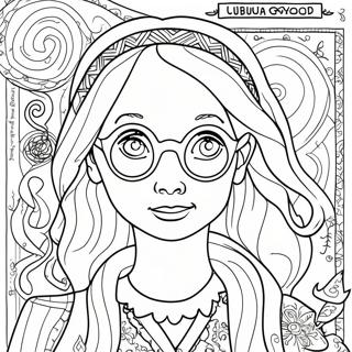 Luna Lovegood Quibbler Magasin Fargeleggingsark 64350-53215