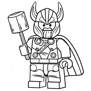 Lego Thor Med Hammer Fargeleggingsark 64531-53353