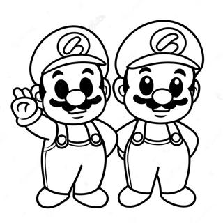 Baby Mario Og Luigi Fargeleggingsark 64880-53632