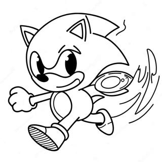 Sonic The Hedgehog Fartende Fargeleggingsark 64931-53670