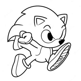 Sonic The Hedgehog Fartende Fargeleggingsark 64931-53672