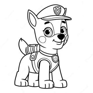 Eventyrlig Tracker Paw Patrol Fargeleggingsark 65371-54038