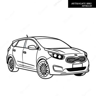 Sporty Kia Bil Fargeleggingsark 65381-54028