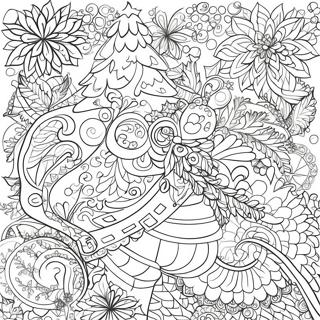 Jul Zentangle Monstre Fargeleggingsark 65740-54298