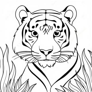 Bengal Tiger Fargeleggingsark 65790-54345