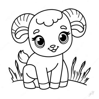 Sot Baby Ram Fargeleggingsark 65991-54509