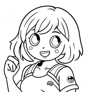 Uraraka Fargeleggingsark