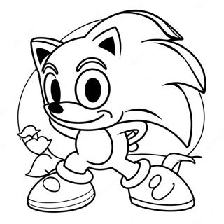 Sonic Valentine Fargeleggingsark