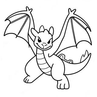 Gigantamax Charizard I Flukt Fargeleggingsark 6695-5446