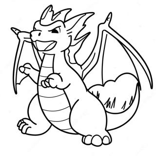 Gigantamax Charizard I Flukt Fargeleggingsark 6695-5447