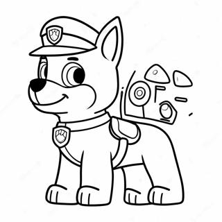 Paw Patrol Rex Fargeleggingsark