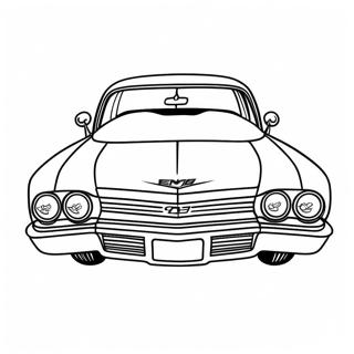 Chevy Impala Sporty Design Fargeleggingsark 67393-55606