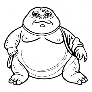 Jabba The Hutt Fargeleggingsark