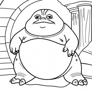 Jabba The Hutt Fargeleggingsark 67412-55618