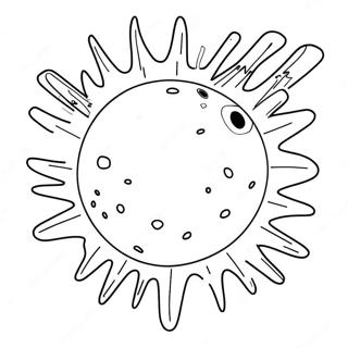 Eksploderende Meteor Fargeleggingsark 67713-55860