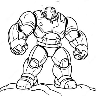 Hulkbuster I Kamp Fargeleggingsark 68013-56103