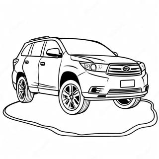 Toyota Highlander Eventyr Fargeleggingsark 68483-56479