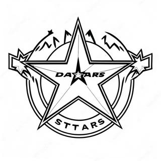 Dallas Stars Logo Fargeleggingsark 68492-56476