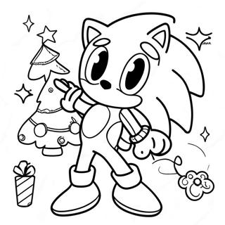 Sonic Jul Fargeleggingsark