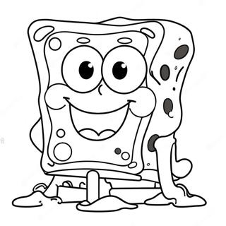 Glad Spongebob Ansikt Fargeleggingsark 68643-56602