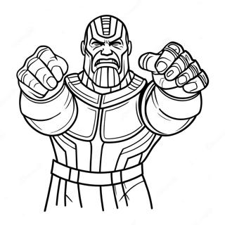 Thanos Med Infinity Gauntlet Fargeleggingsark 6865-5582