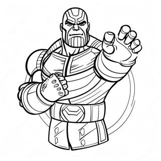 Thanos Med Infinity Gauntlet Fargeleggingsark 6865-5583