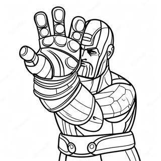 Thanos Med Infinity Gauntlet Fargeleggingsark 6865-5584