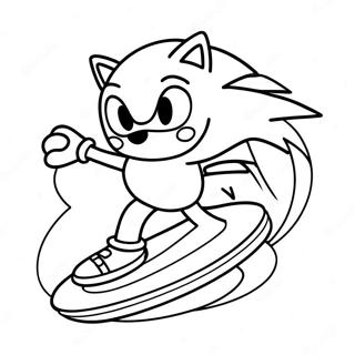 Fargeleggingsark For Sonic Pa Hoverboard 68764-56688